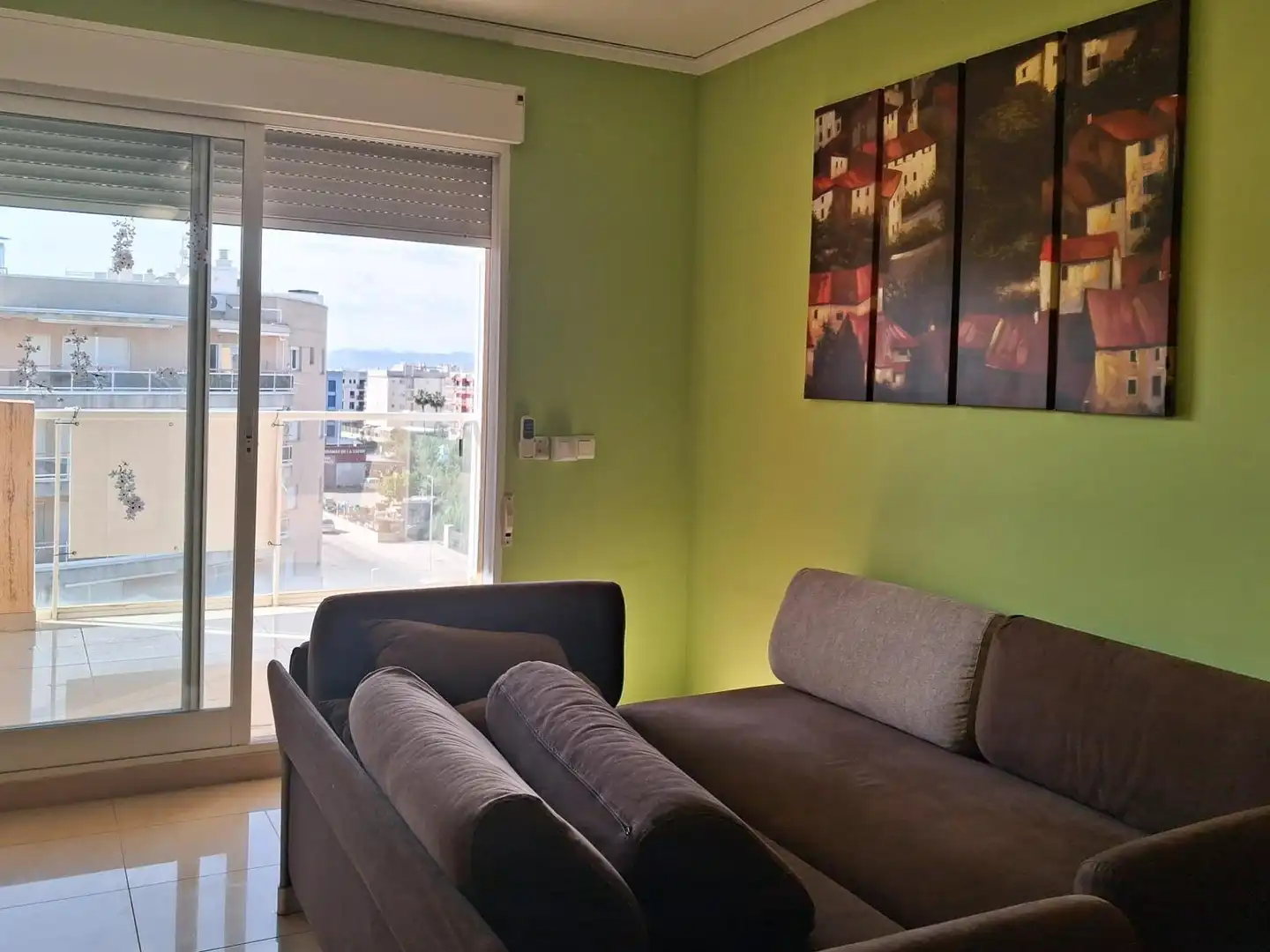 Sala d'estar de Àtic en venda en Guardamar de la Safor amb Aire condicionat, Jardí privat i Terrassa