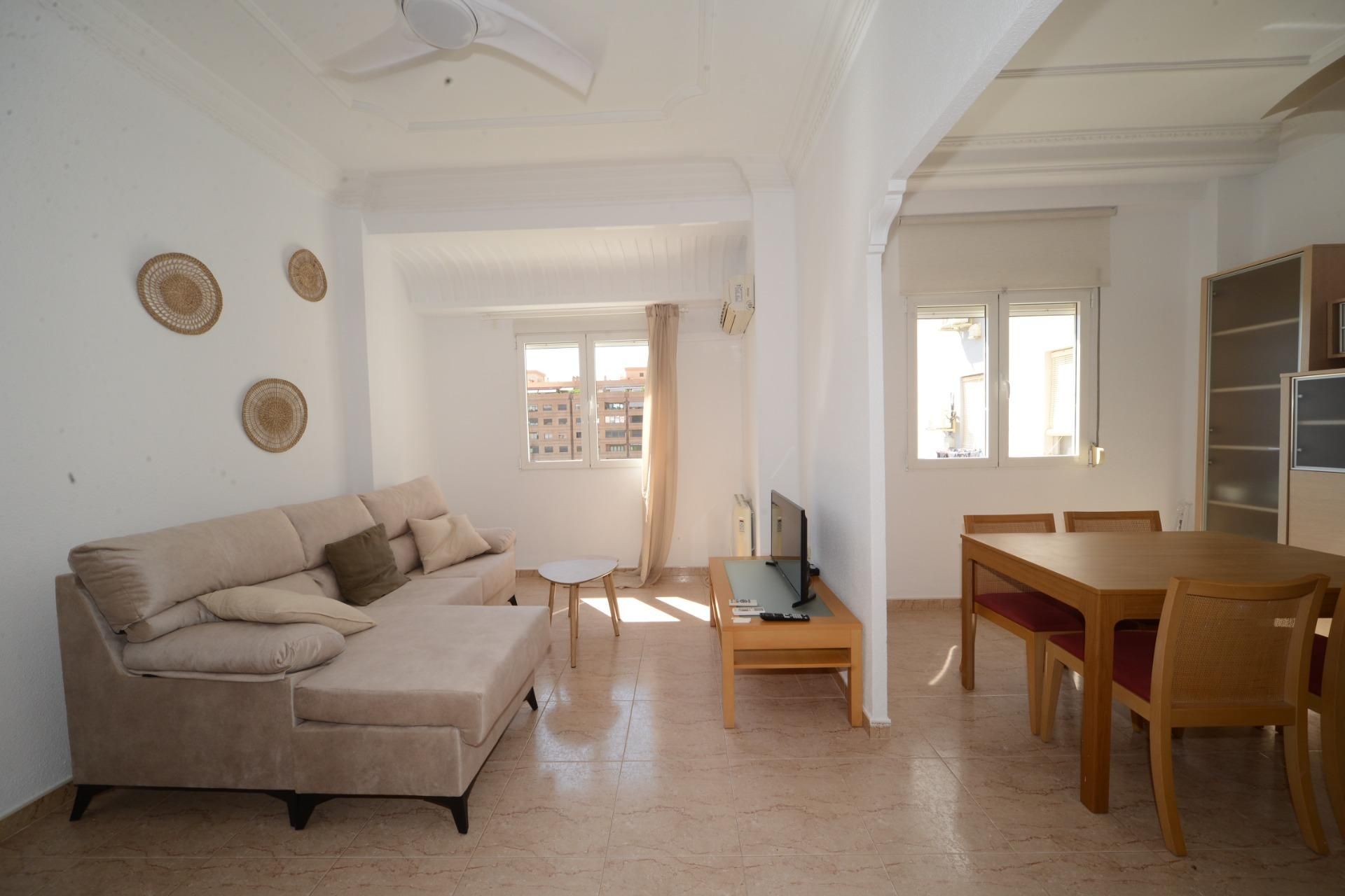 Living room of Flat to rent in  Valencia Capital  with Air Conditioner