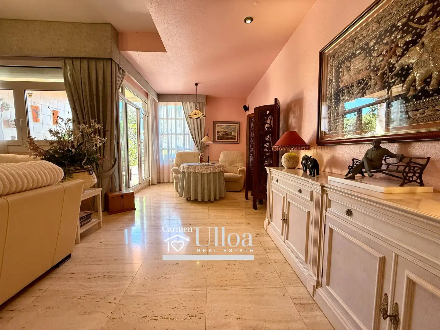 Sala de estar de Casa o chalet en venta en Alicante / Alacant con Aire acondicionado, Jardín privado y Terraza