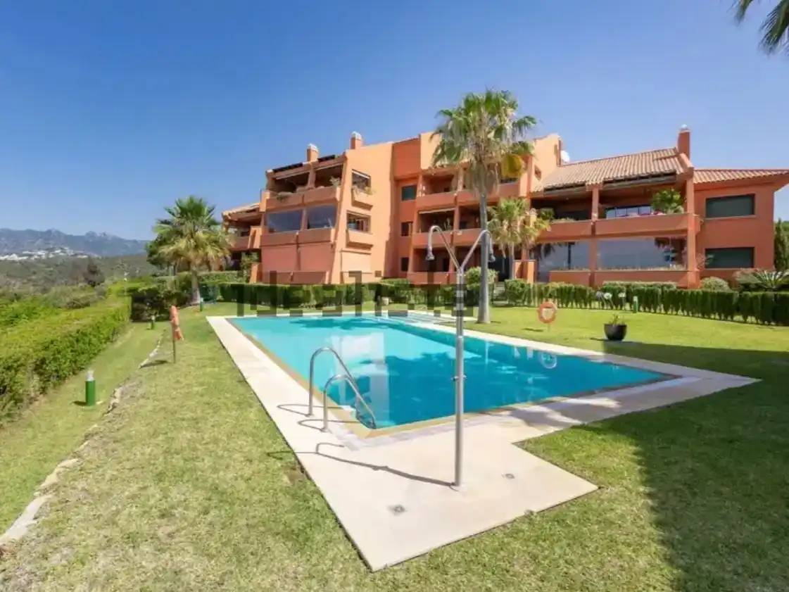 Exterior view of Flat for rent in Marbella  with Air Conditioner, Private garden and Swimming Pool
