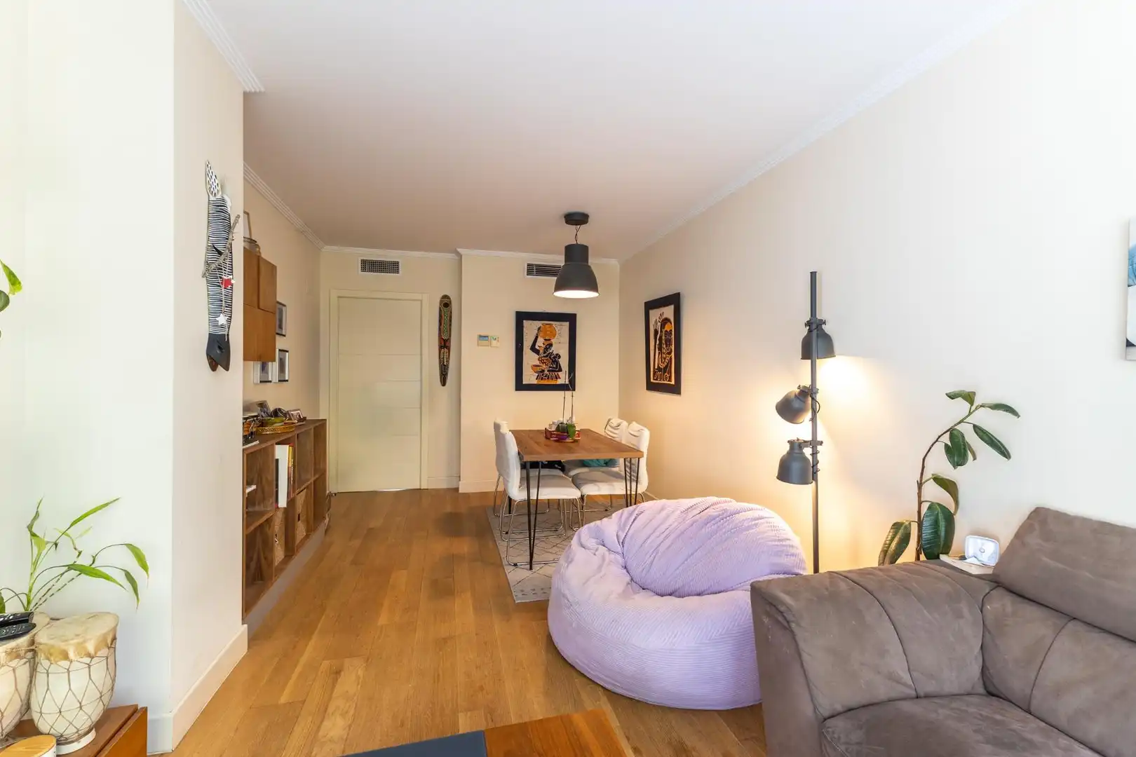 Sala d'estar de Pis de lloguer en Madrid amb Aire condicionat, Calefacció i Terrassa
