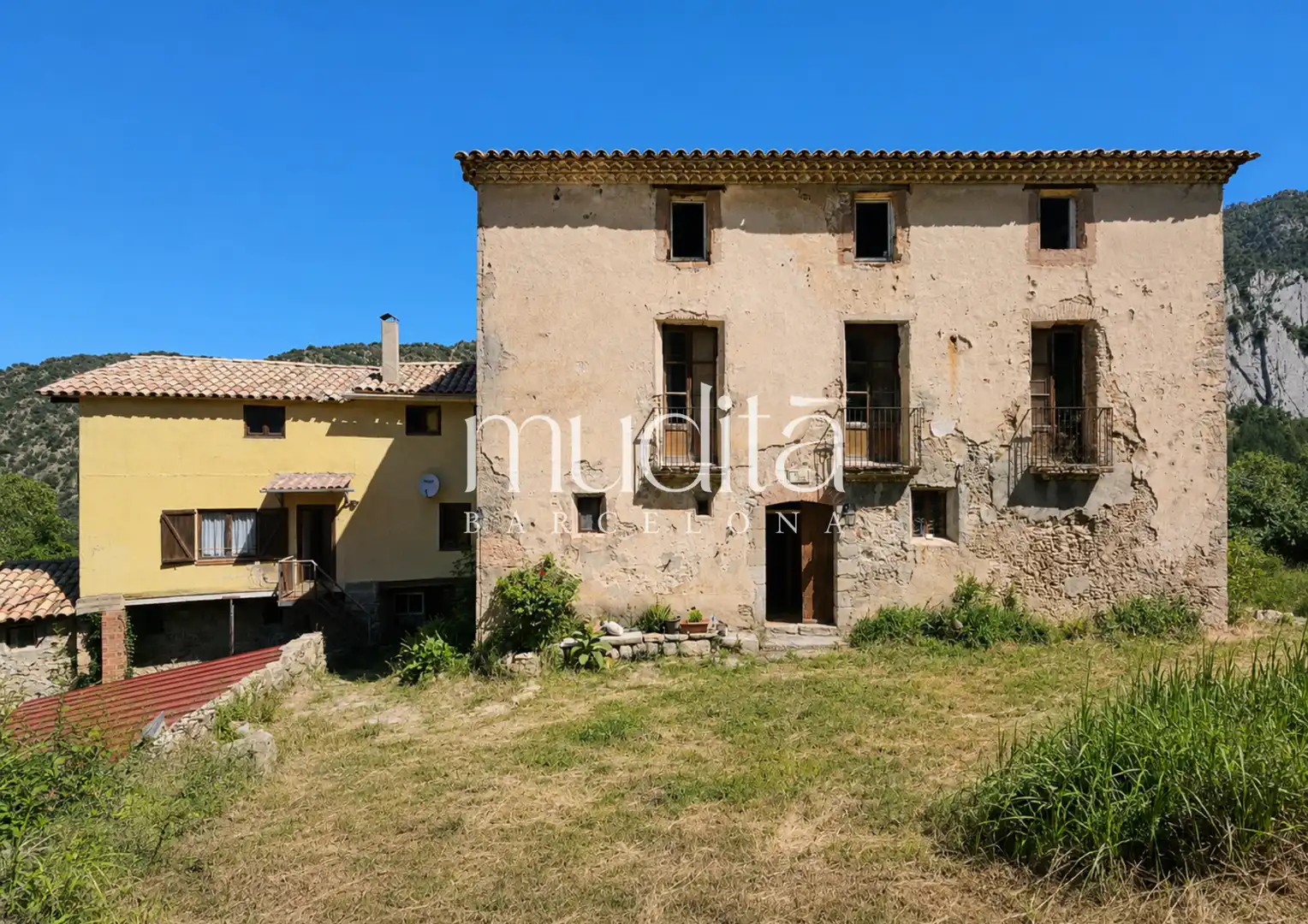 Vista exterior de Finca rústica en venda en Guardiola de Berguedà amb Calefacció i Terrassa