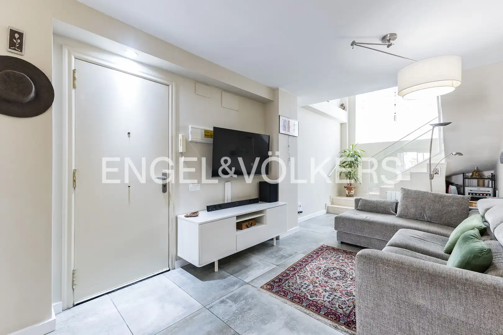Sala d'estar de Apartament en venda en Barcelona amb Aire condicionat, Calefacció i Terrassa