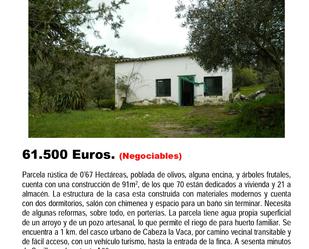 Exterior view of Land for sale in Calera de León
