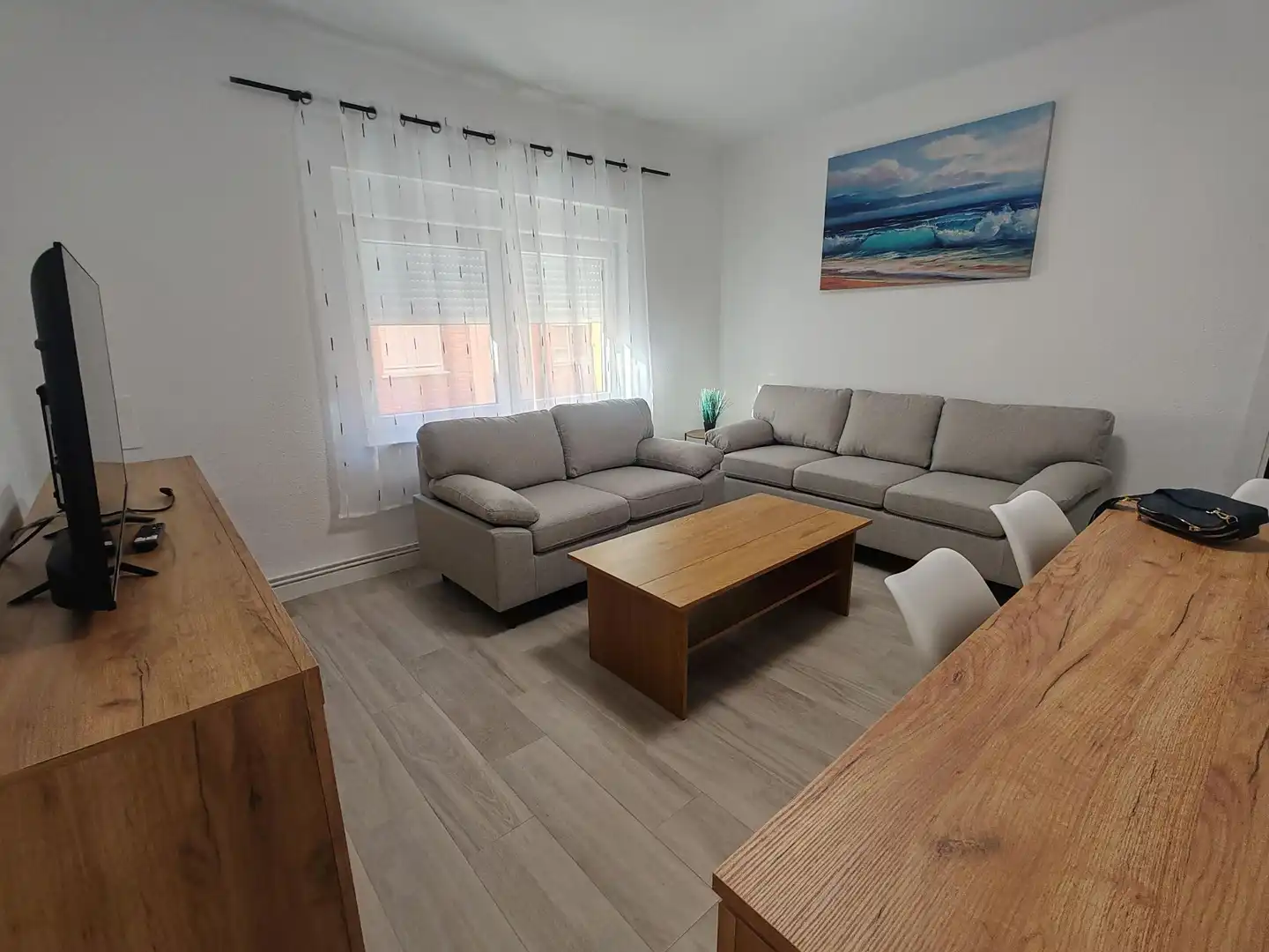 Sala d'estar de Pis per a compartir en Salamanca amb Calefacció i Moblat