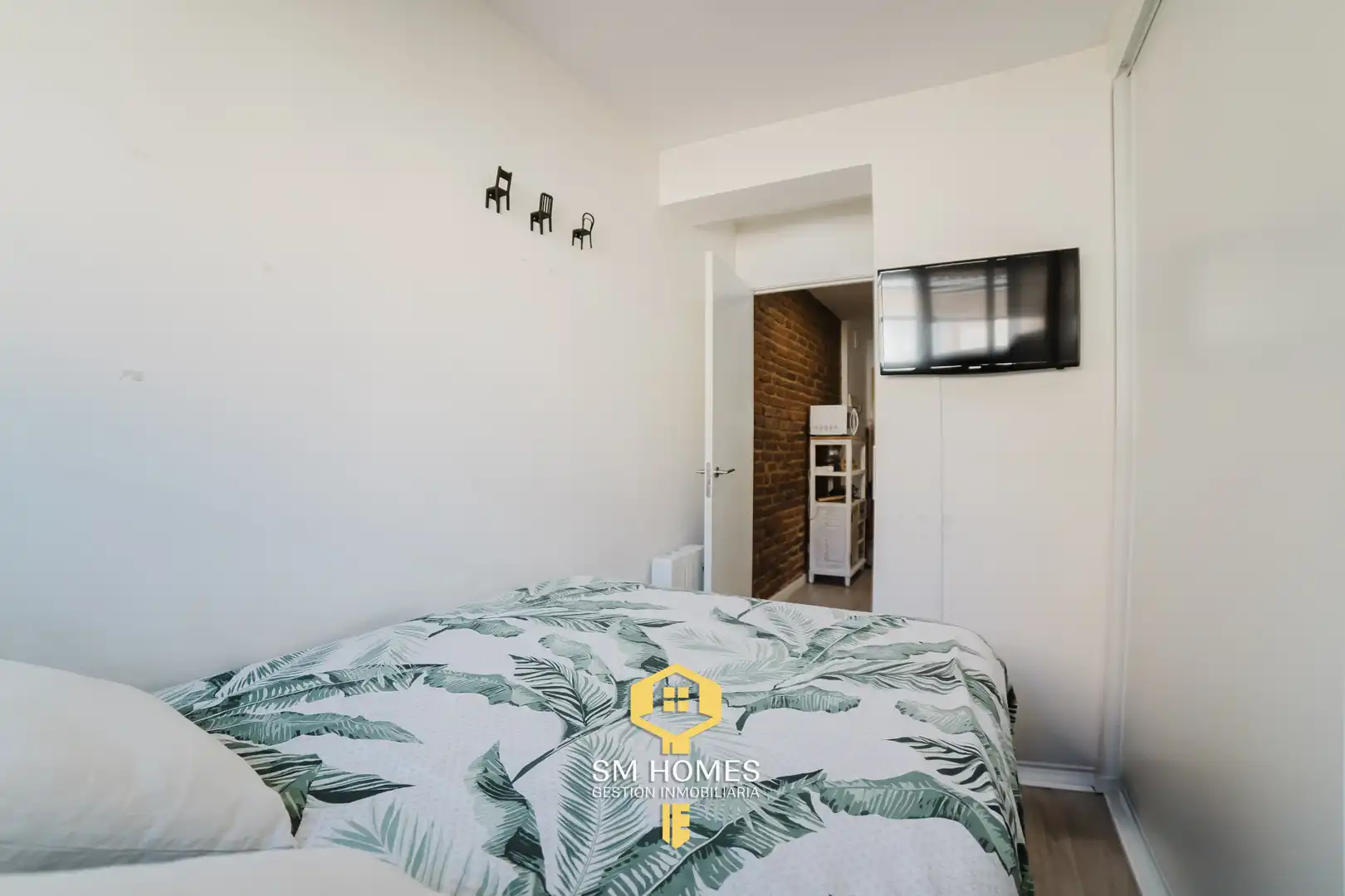 Bedroom of Flat for sale in Madrid  with Heating, Terrace and Furnished