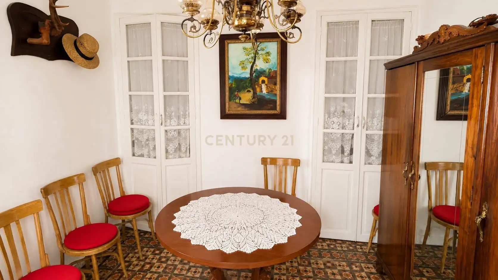 Dining room of Houses for sale in Granja de Torrehermosa  with Air Conditioner, Storage room and Oven