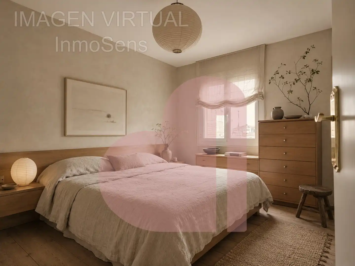 Schlafzimmer von Wohnung zum Verkauf in Cervelló mit Klimaanlage, Parkett und Balkon
