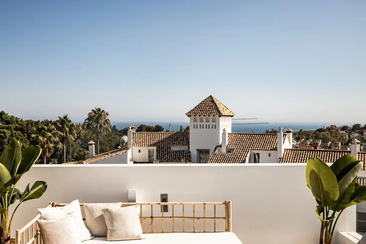 Terraza de Casa o chalet en venta en Marbella con Aire acondicionado, Jardín privado y Terraza