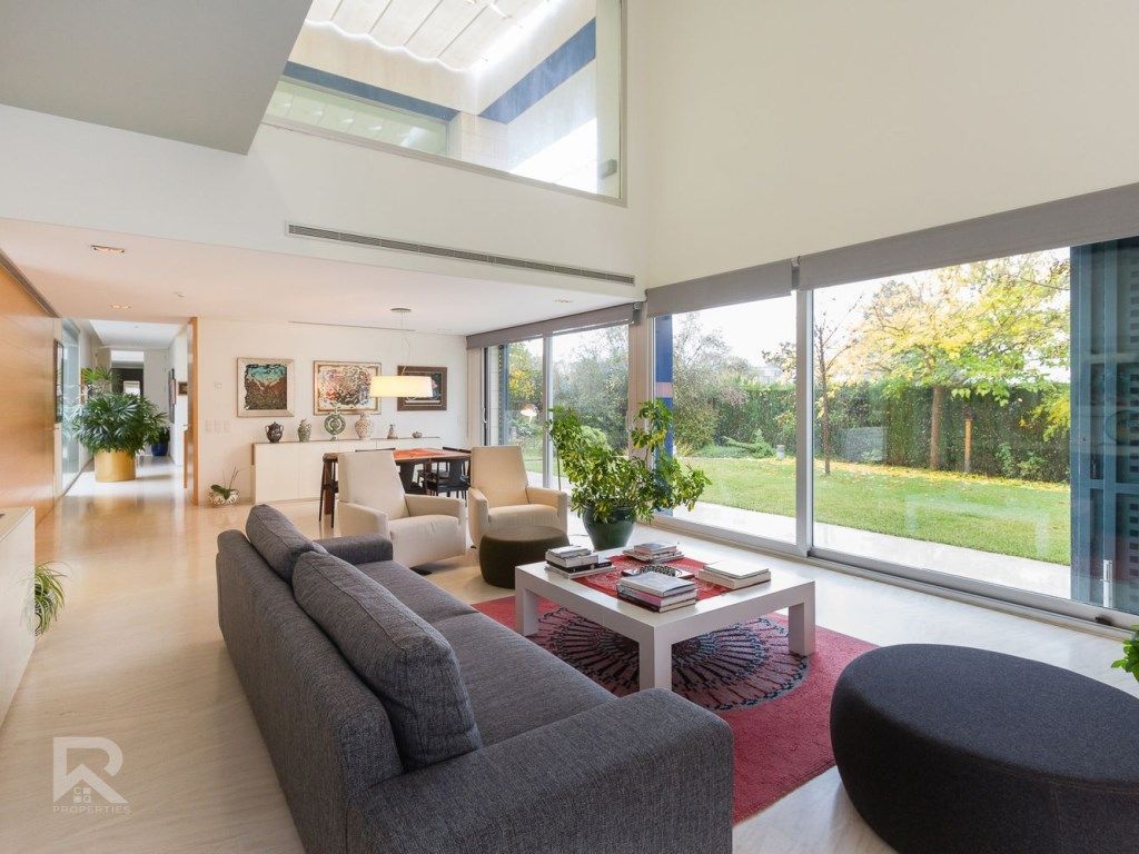 Sala d'estar de Casa o xalet en venda en Aielo de Rugat amb Aire condicionat, Jardí privat i Terrassa