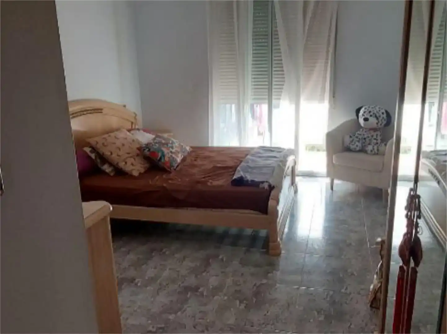 Dormitori de Apartament per a compartir en Dénia amb Aire condicionat, Jardí privat i Piscina