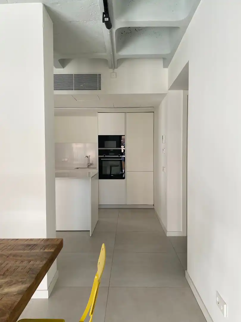 Cuina de Apartament de lloguer en  Palma de Mallorca amb Terrassa i Balcó