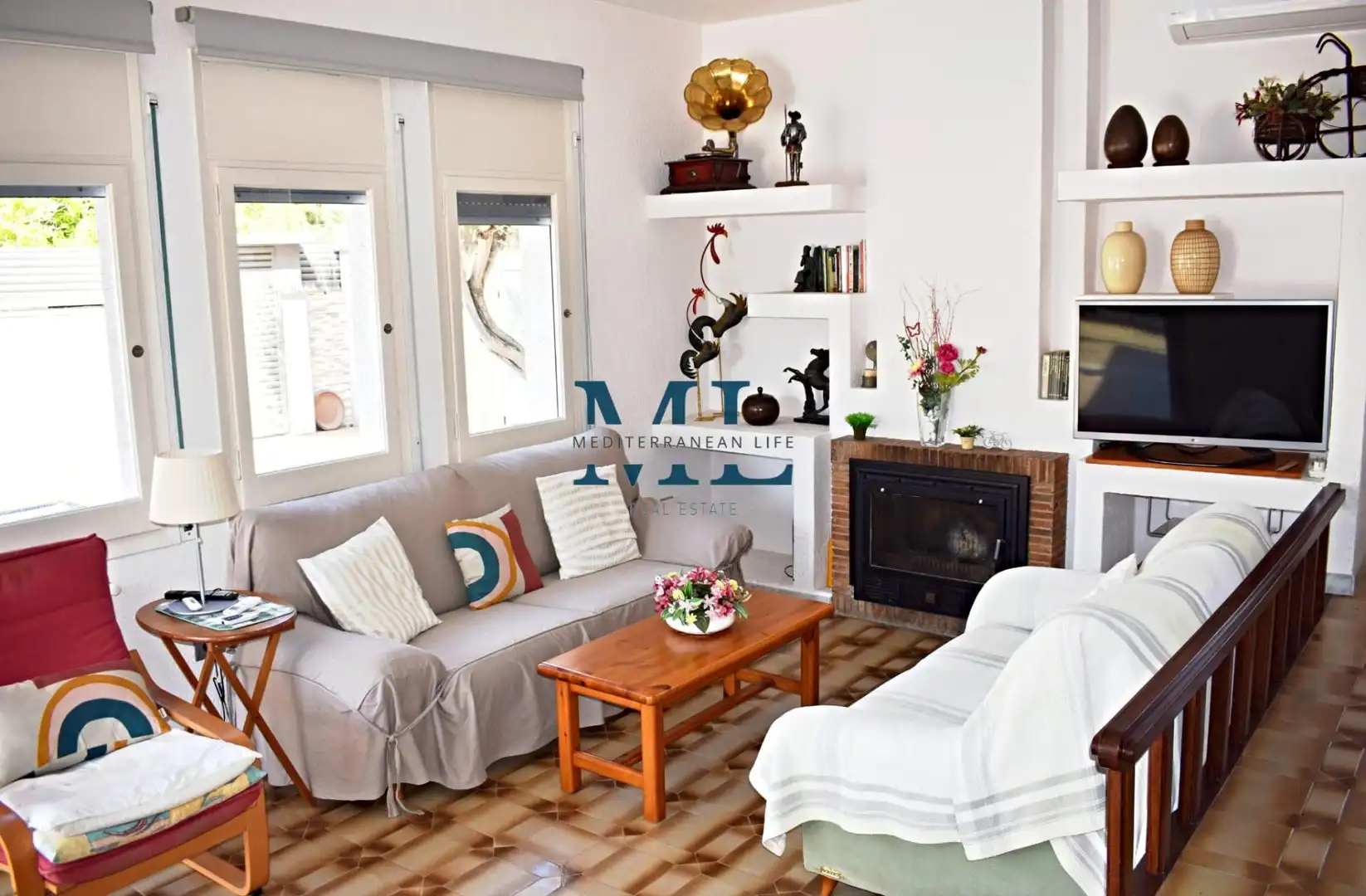 Living room of Houses for sale in Roda de Berà  with Heating and Swimming Pool