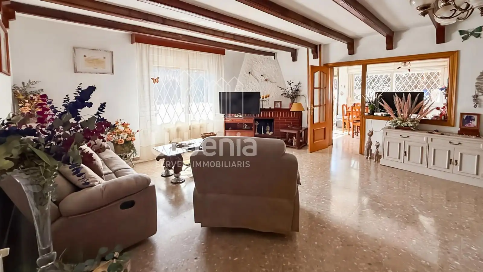 Sala de estar de Piso en venta en Calella con Calefacción, Jardín privado y Terraza