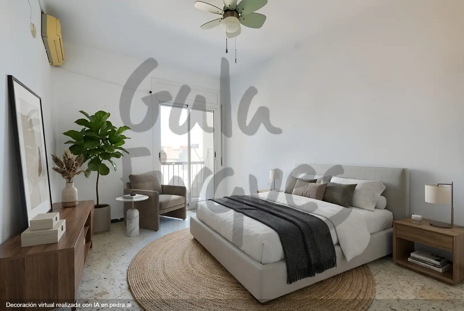 Bedroom of Flat for sale in Barcelona  with Air Conditioner and Balcony