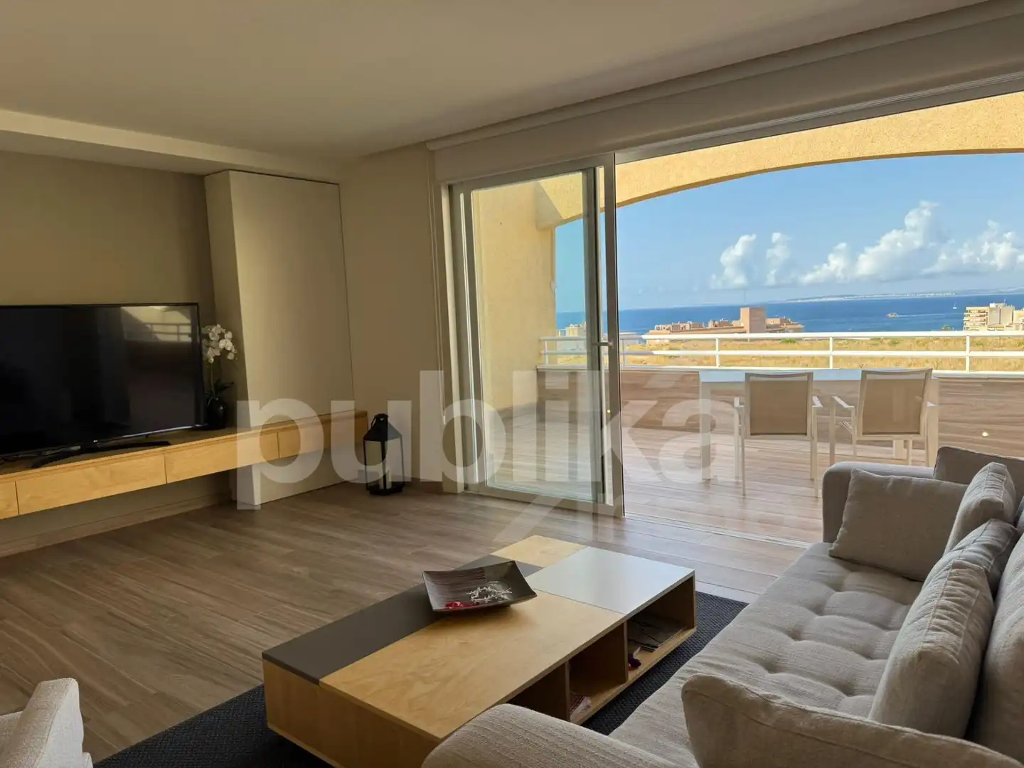 Sala d'estar de Àtic en venda en Santa Pola amb Aire condicionat, Calefacció i Terrassa