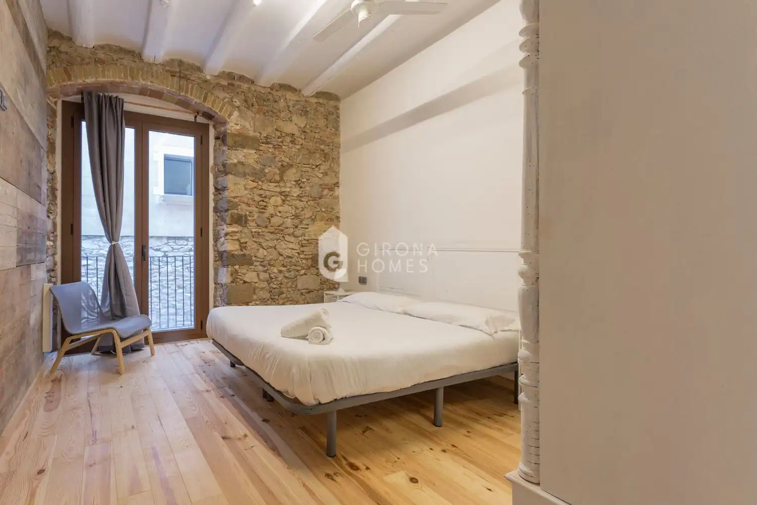 Bedroom of Apartments for sale in Girona  with Heating, Private garden and Terrace