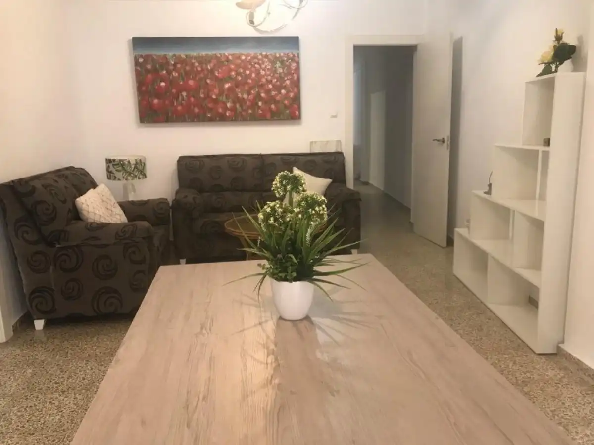 Wohnzimmer von Wohnung zur Miete in Granada mit Heizung, Möbliert und Balkon
