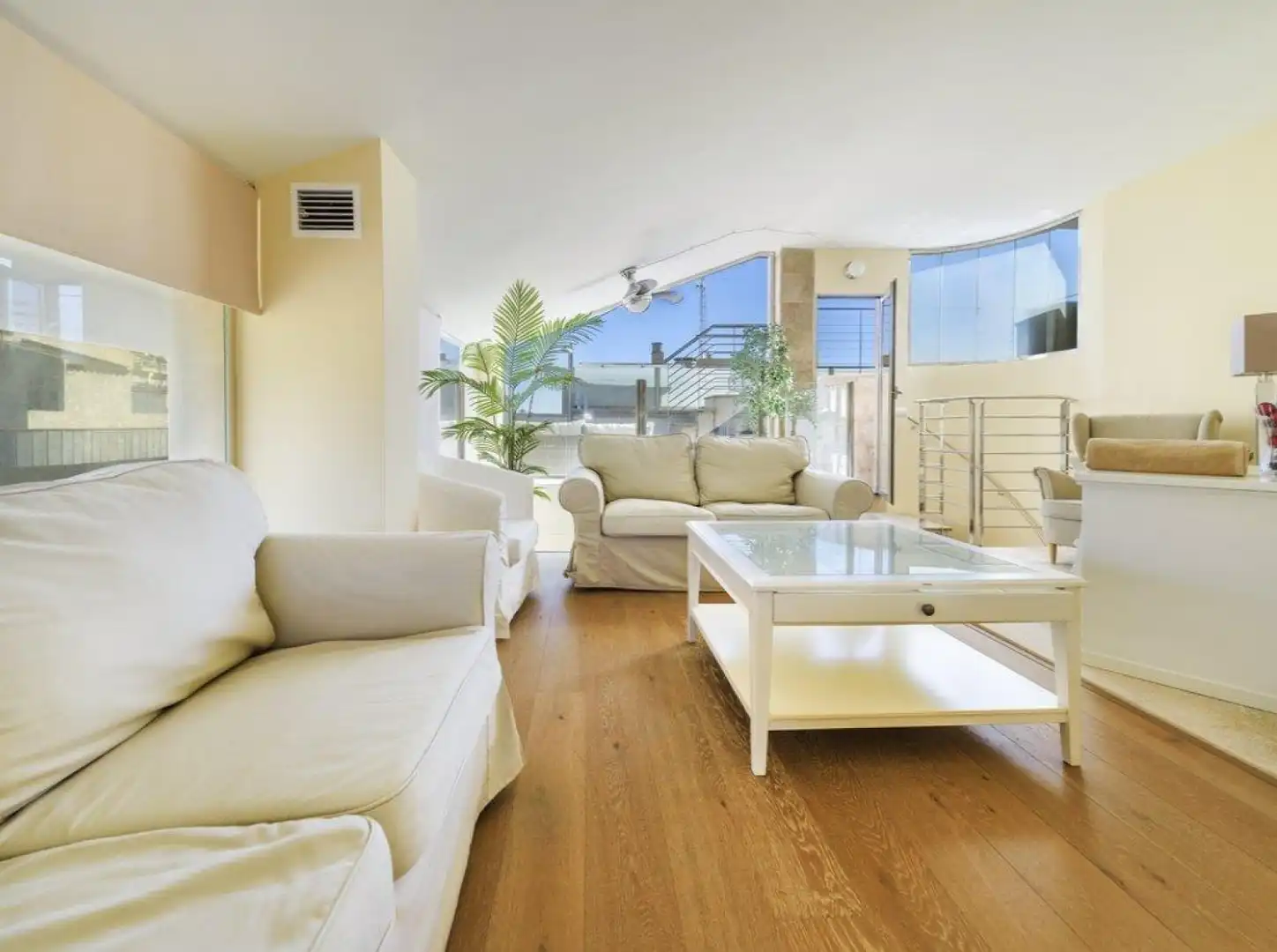 Sala de estar de Ático en venta en  Palma de Mallorca con Aire acondicionado, Calefacción y Parquet