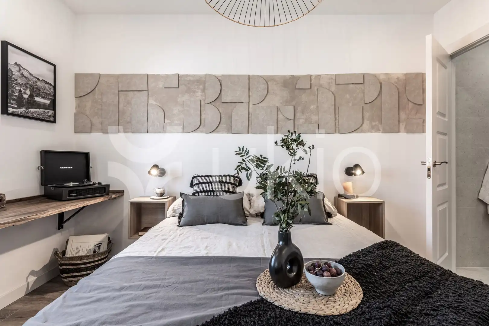 Dormitori de Apartament de lloguer en Madrid amb Terrassa, Moblat i Forn