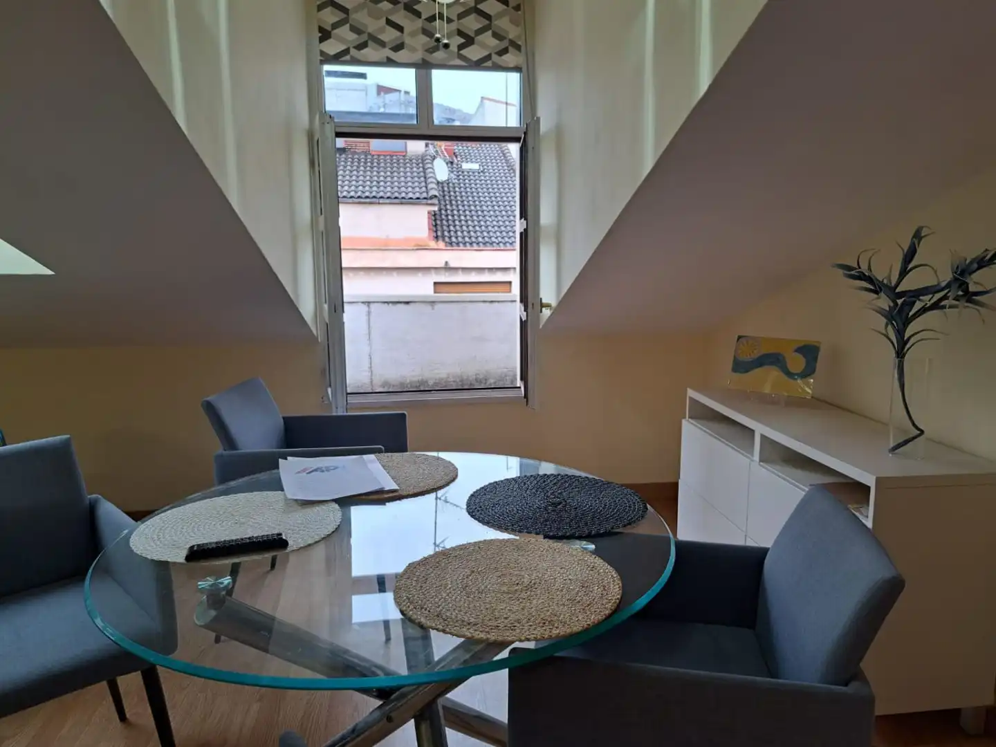 Terrasse von Wohnungen zur Miete in Gijón  mit Heizung, Parkett und Balkon