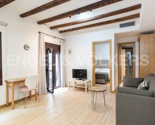 Sala d'estar de Apartament de lloguer en  Barcelona Capital amb Aire condicionat, Calefacció i Parquet