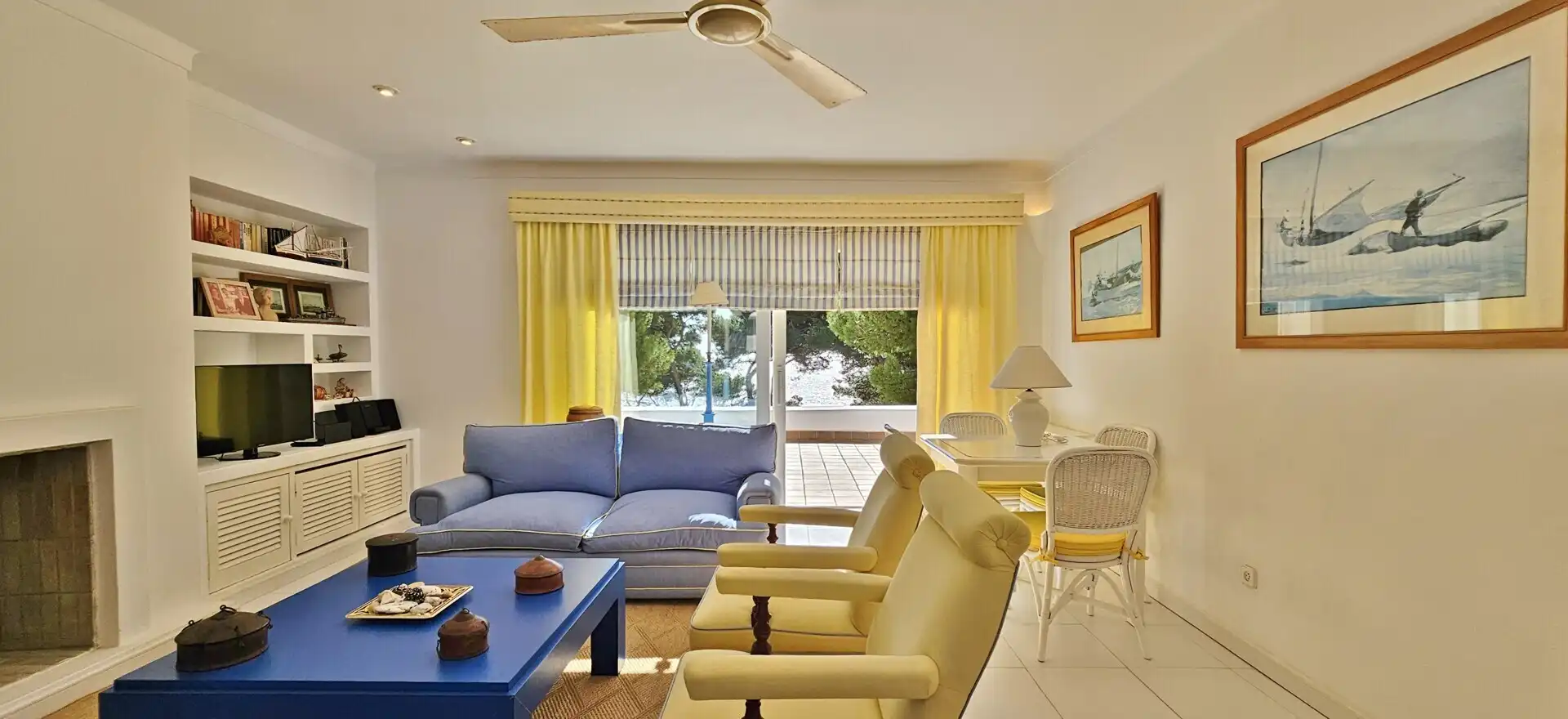 Sala d'estar de Casa o xalet en venda en Santanyí amb Jardí privat, Terrassa i Piscina