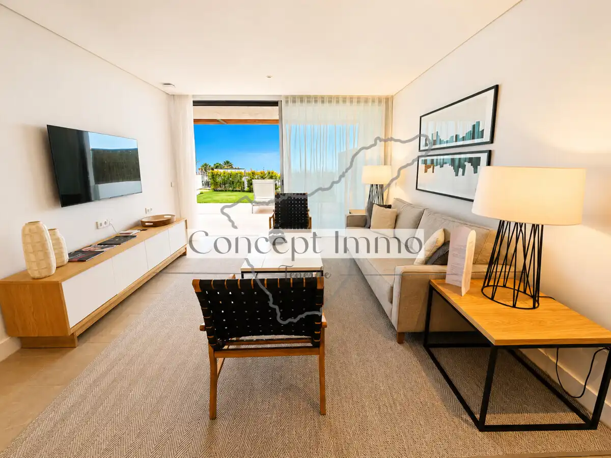 Sala de estar de Planta baja en venta en Guía de Isora con Aire acondicionado, Jardín privado y Terraza