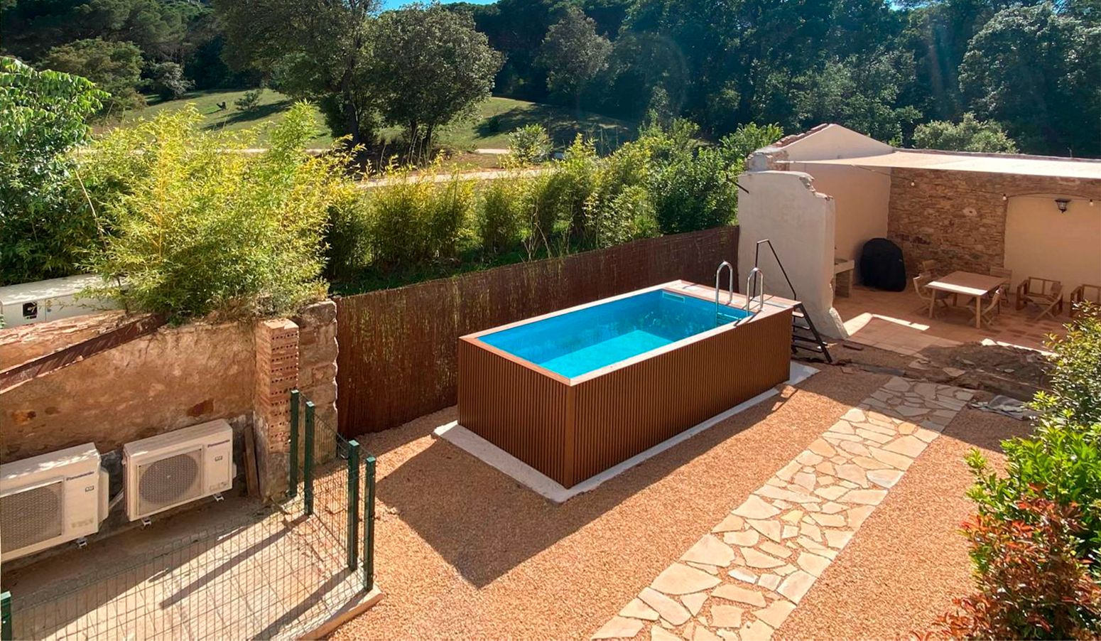 Swimming pool of Country house for sale in Santa Cristina d'Aro  with Air Conditioner, Heating and Private garden
