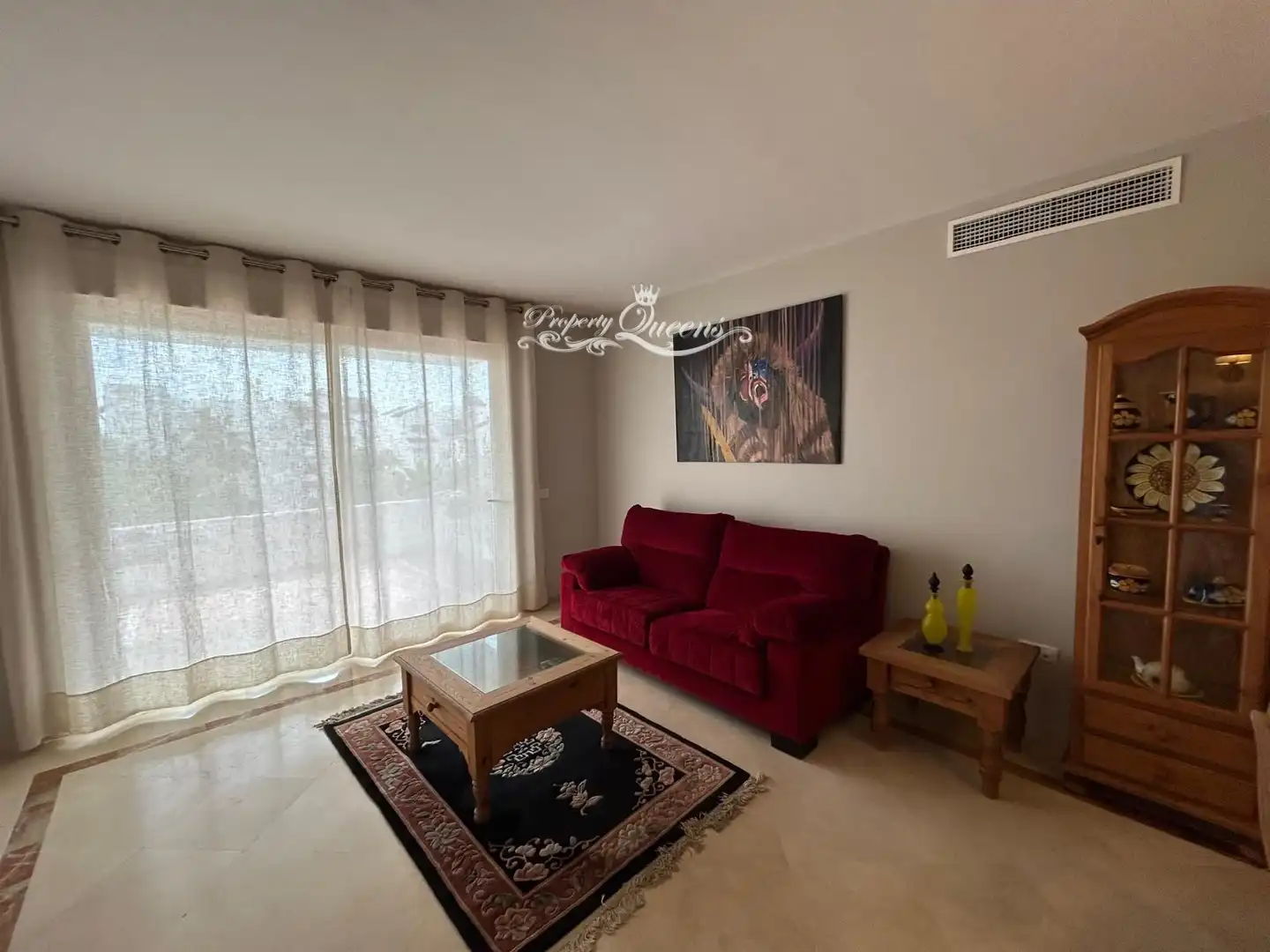 Living room of Flat for rent in Estepona  with Air Conditioner, Terrace and Swimming Pool
