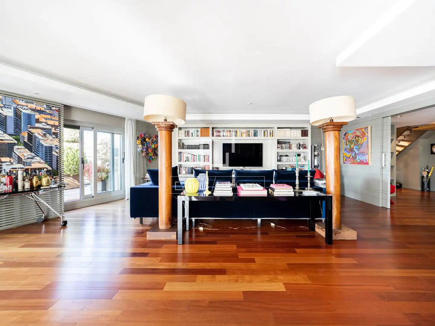 Sala d'estar de Àtic en venda en Madrid amb Aire condicionat, Calefacció i Parquet