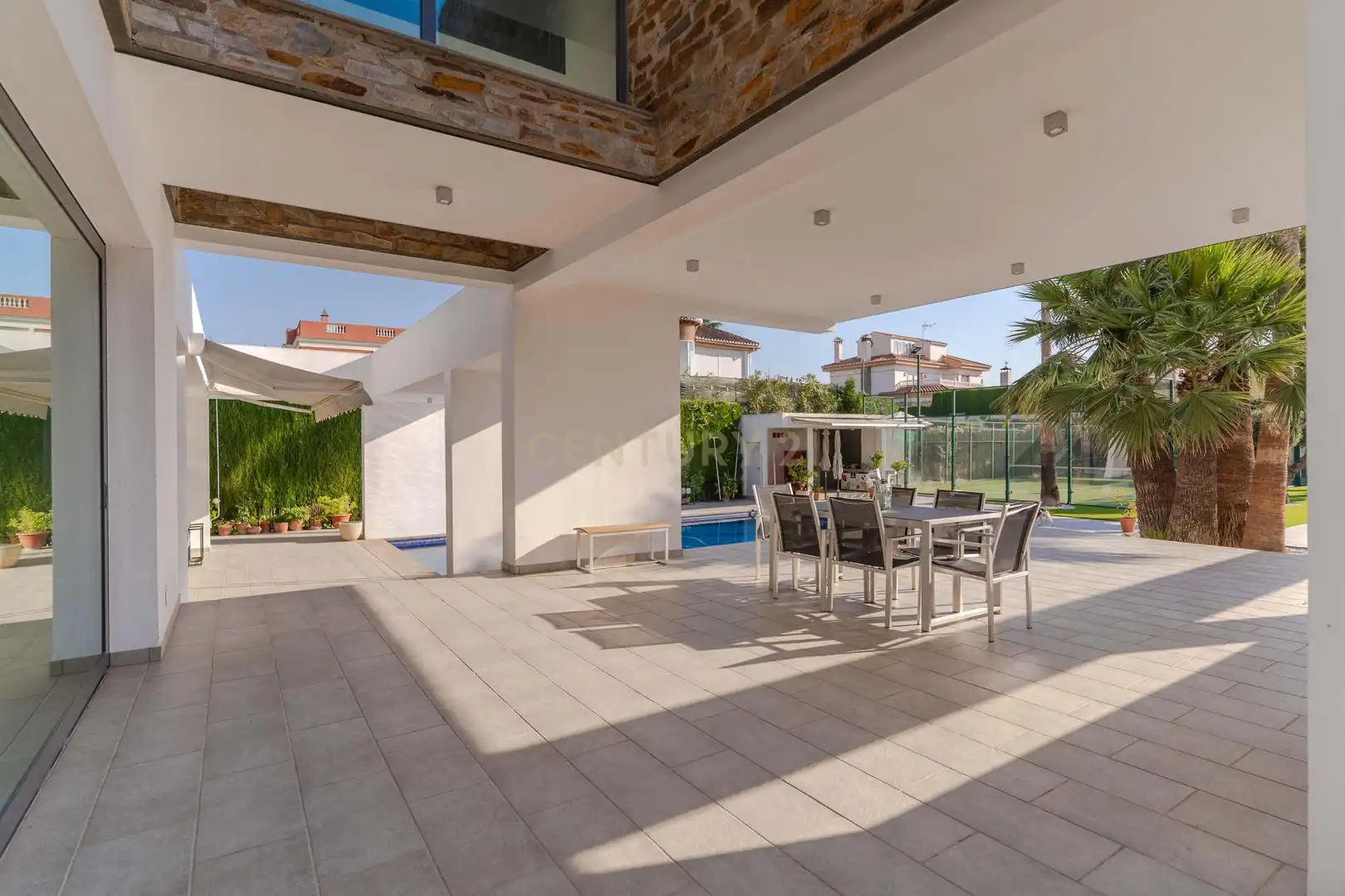 Terrassa de Casa o xalet en venda en Gójar amb Aire condicionat, Jardí privat i Traster