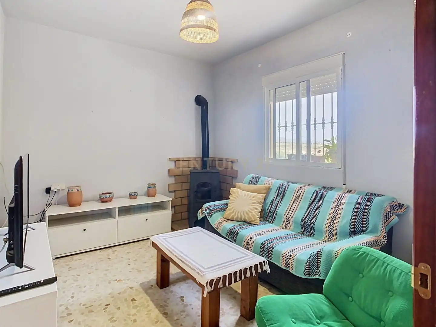 Sala de estar de Finca rústica en venta en Alhaurín El Grande con Aire acondicionado, Jardín privado y Trastero