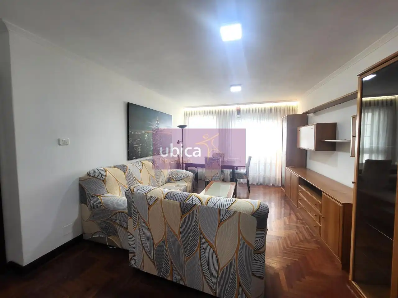 Sala de estar de Piso en venta en Vigo  con Calefacción, Parquet y Terraza