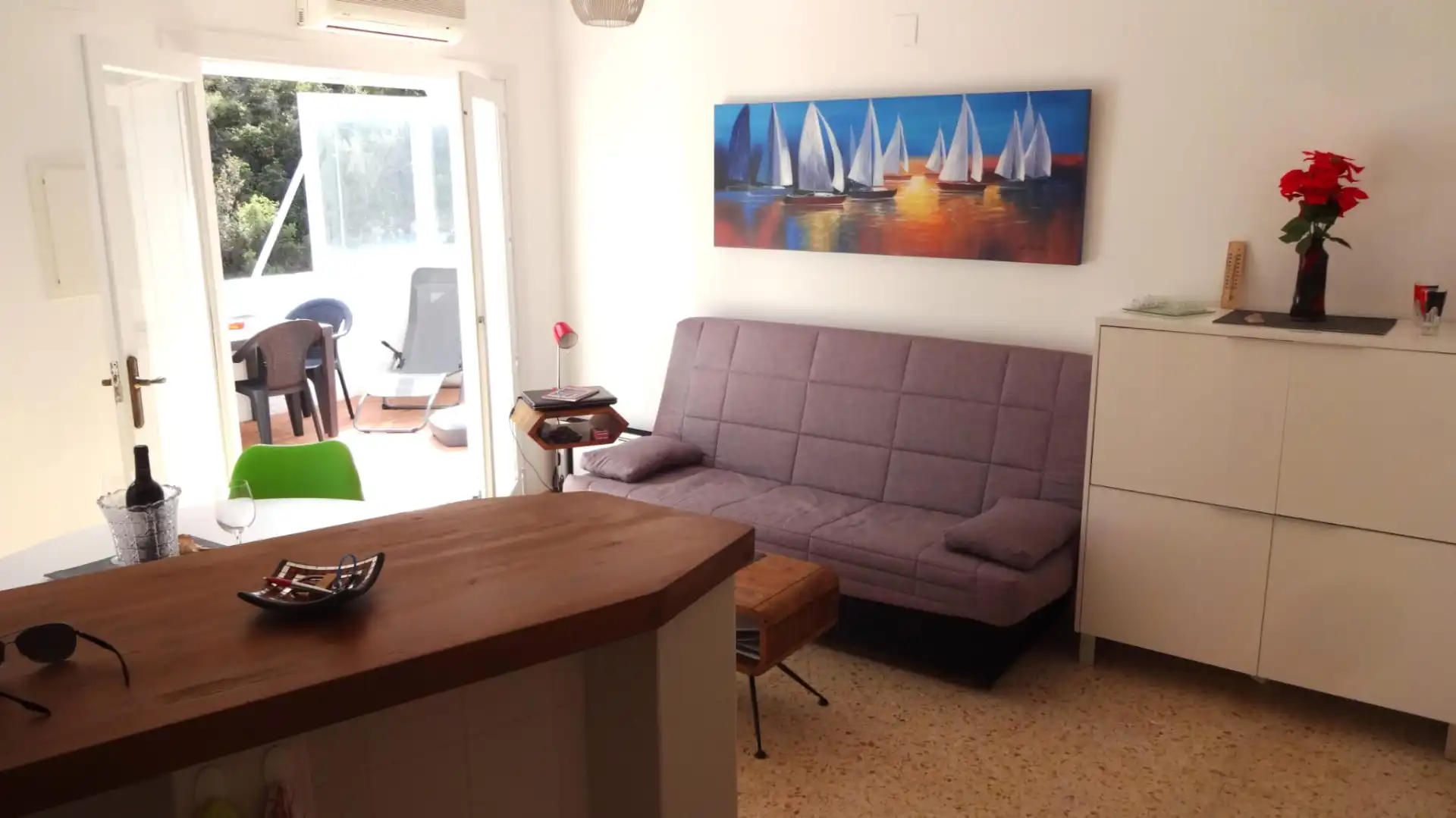 Sala de estar de Apartamento en venta en Peñíscola / Peníscola con Aire acondicionado, Calefacción y Terraza