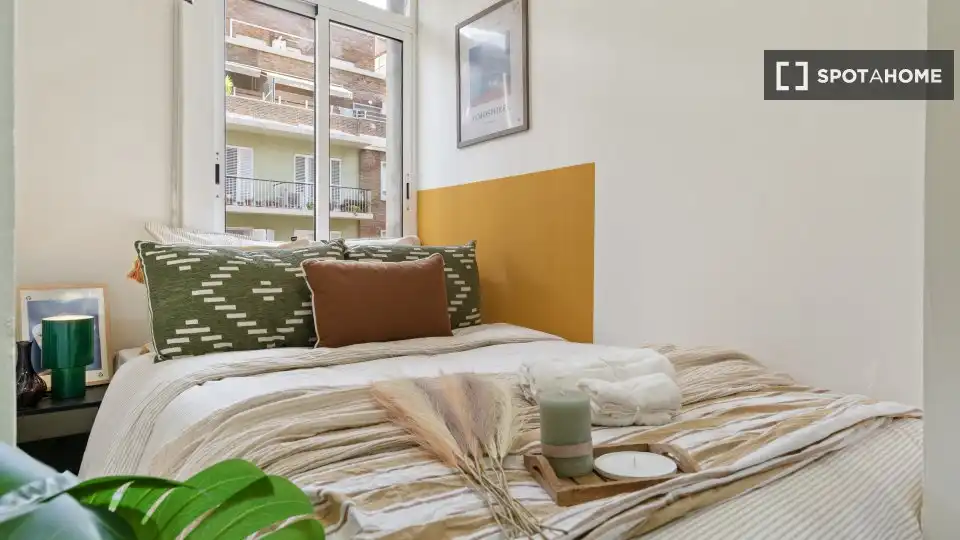Habitación de Piso para compartir en Barcelona con Aire acondicionado, Calefacción y Terraza