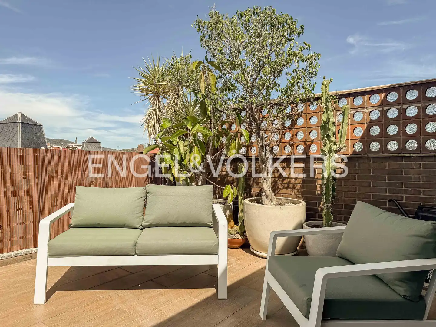 Terraza de Ático de alquiler en Barcelona con Aire acondicionado, Calefacción y Parquet