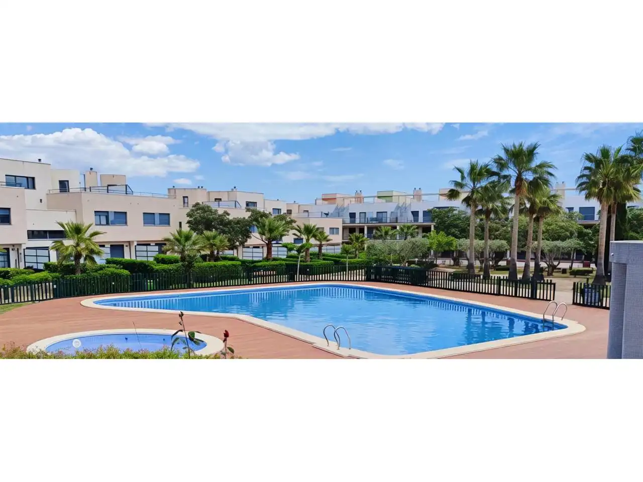 Schwimmbecken von Wohnung zur Miete in San Jorge / Sant Jordi mit Klimaanlage, Heizung und Terrasse