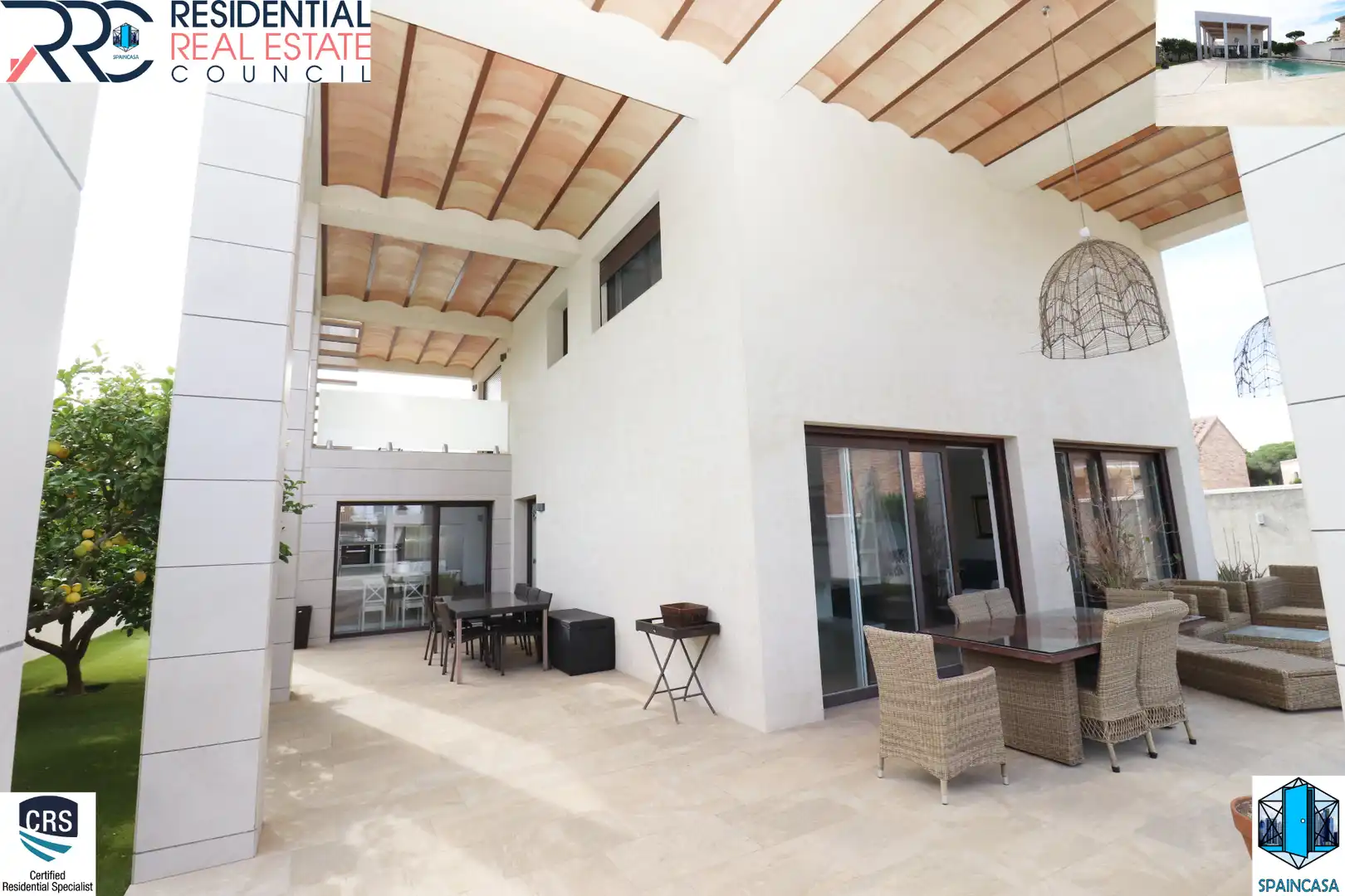 Terrassa de Casa o xalet en venda en Aljaraque amb Aire condicionat, Traster i Piscina