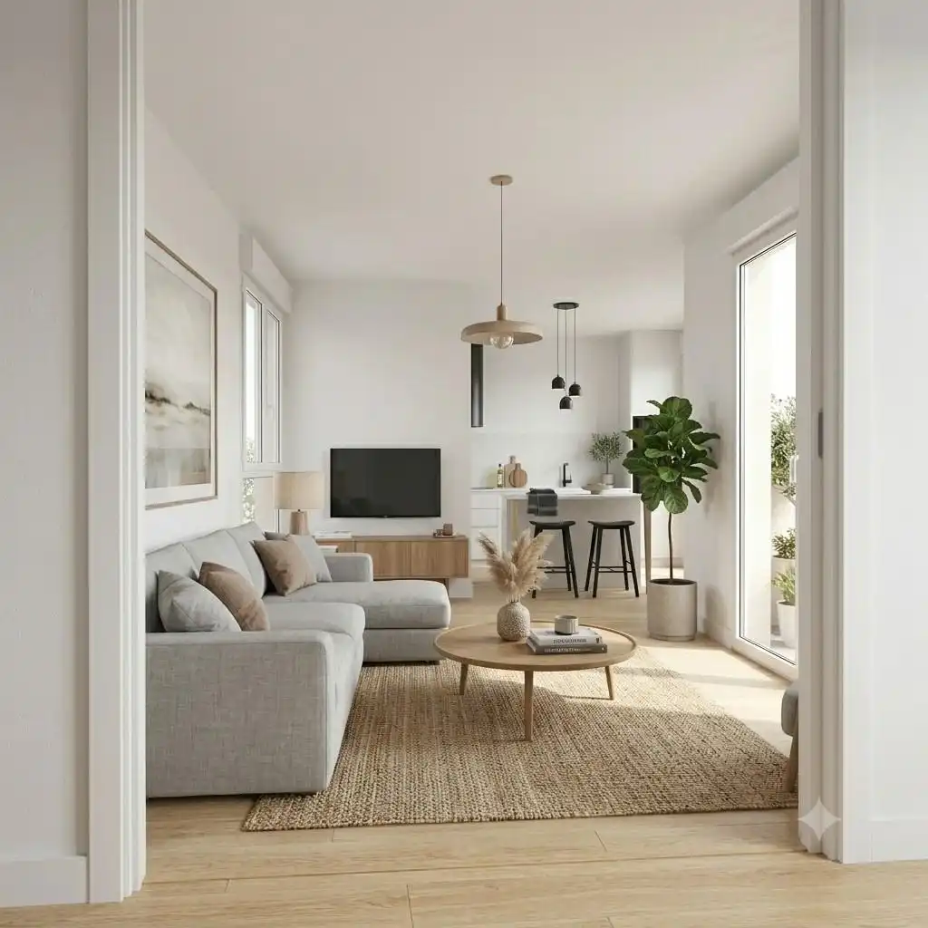 Wohnzimmer von Loft zum Verkauf in Castellón de la Plana / Castelló de la Plana mit Klimaanlage und Heizung