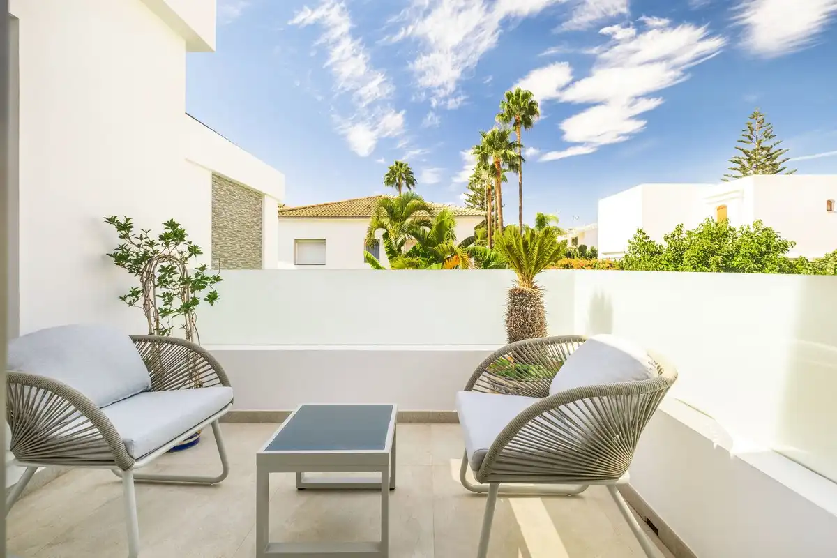 Terraza de Casa o chalet en venta en Marbella con Aire acondicionado, Jardín privado y Terraza