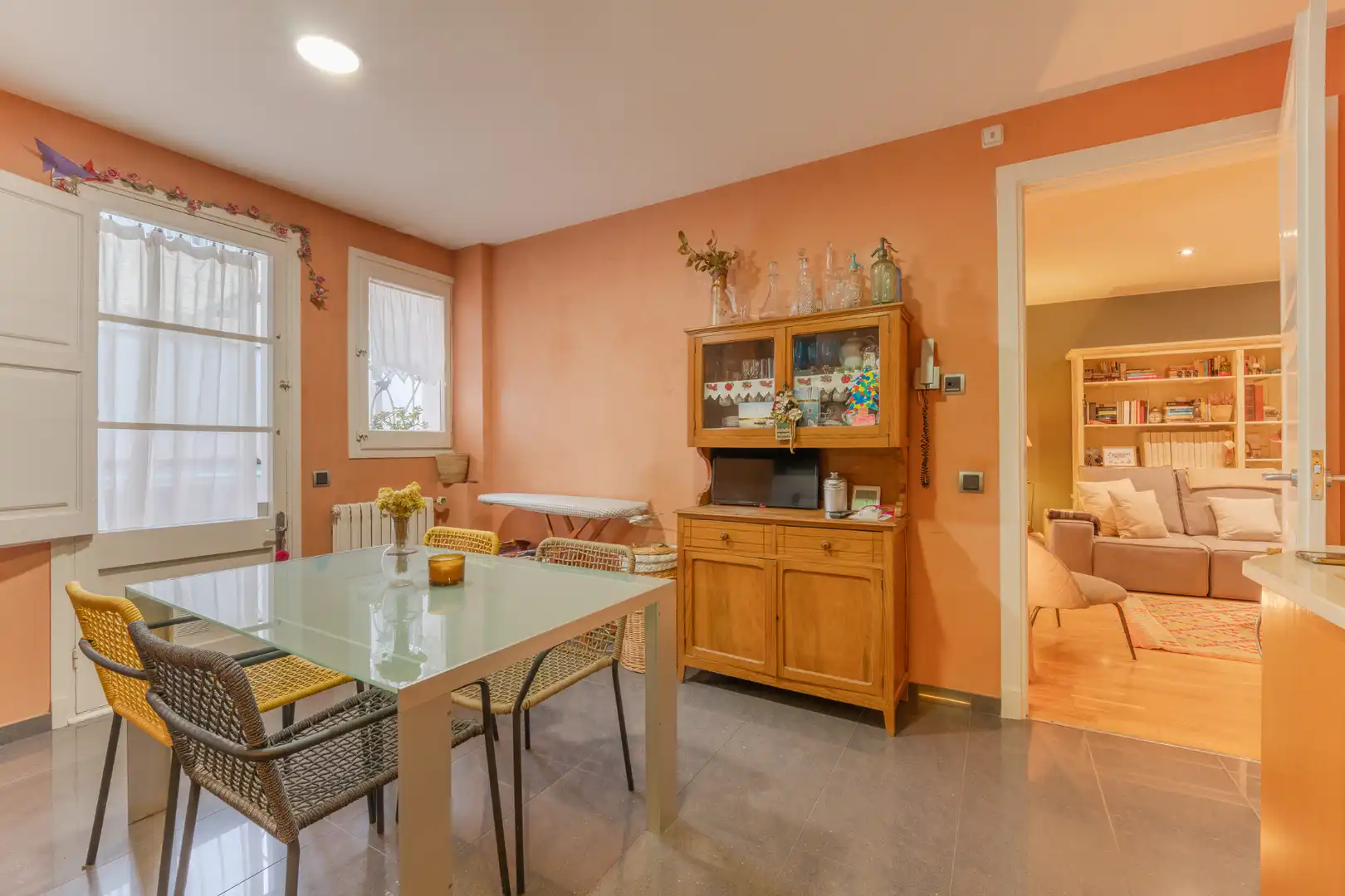 Esszimmer von Wohnung zum Verkauf in Girona mit Heizung und Terrasse