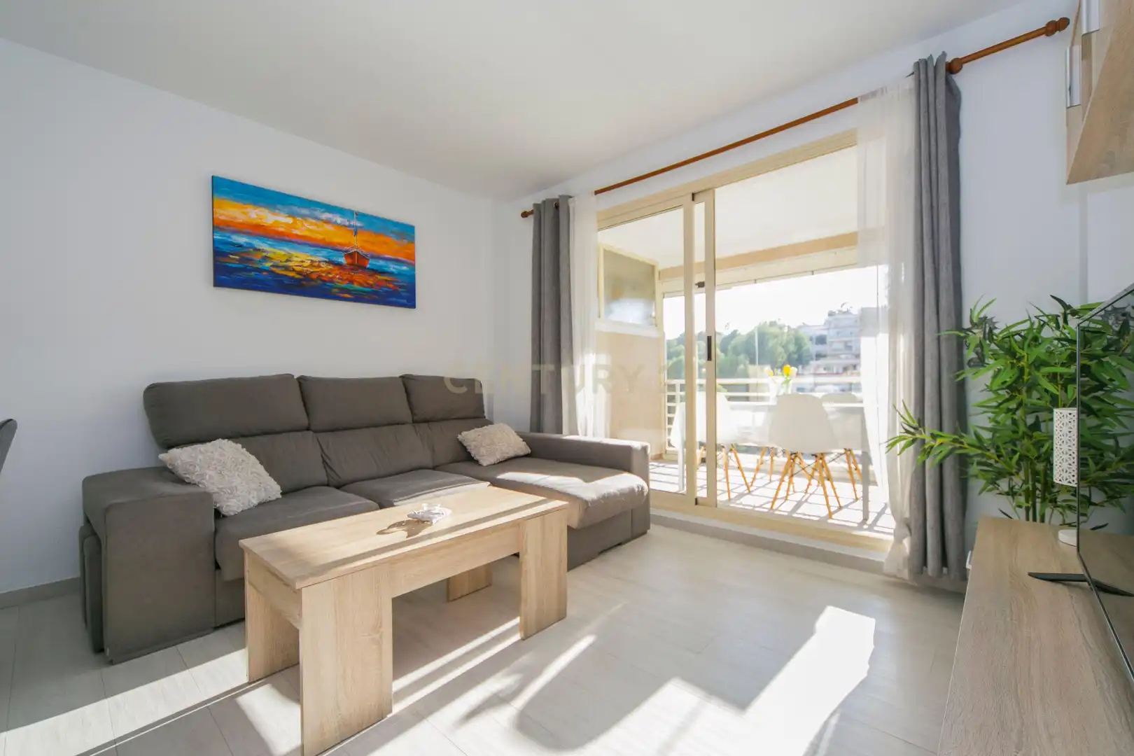 Living room of Apartments for rent in Calpe / Calp  with Air Conditioner, Oven and Washing machine
