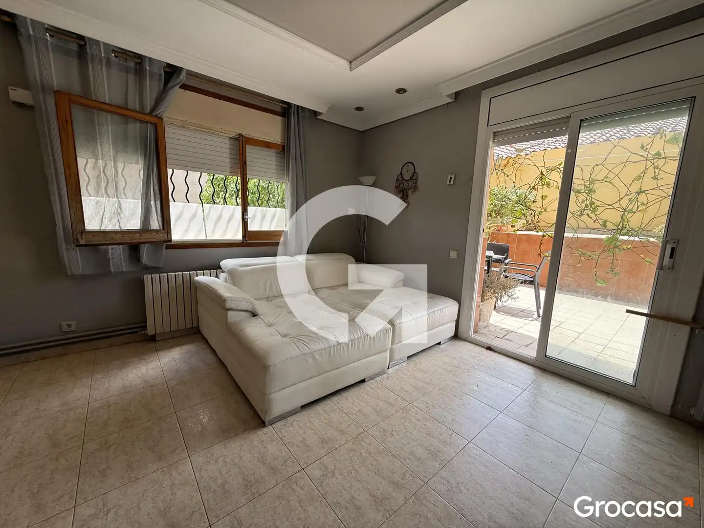 Sala de estar de Piso en venta en Les Franqueses del Vallès con Calefacción, Jardín privado y Terraza