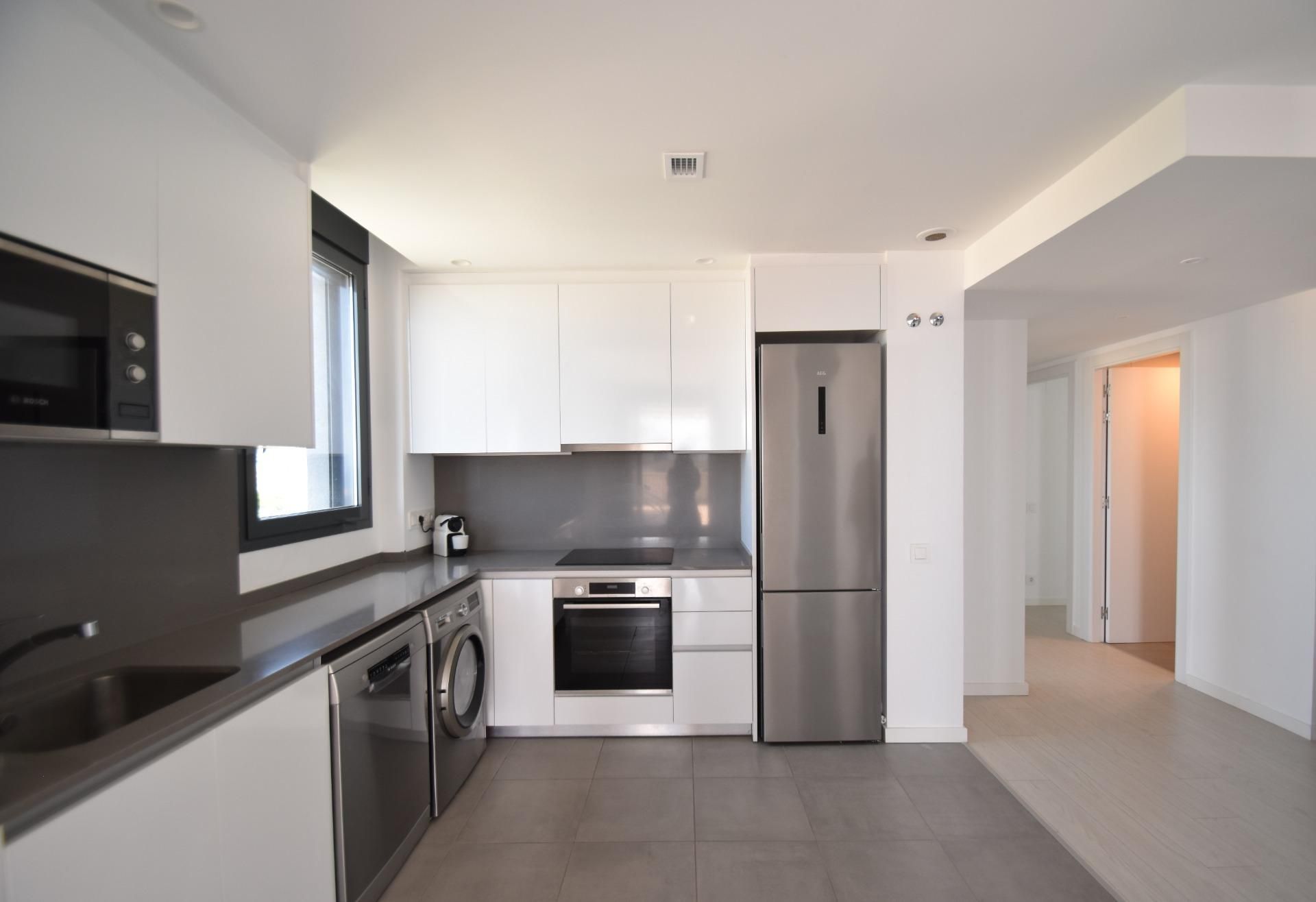 Kitchen of Flat to rent in Vilanova i la Geltrú  with Air Conditioner, Heating and Parquet flooring