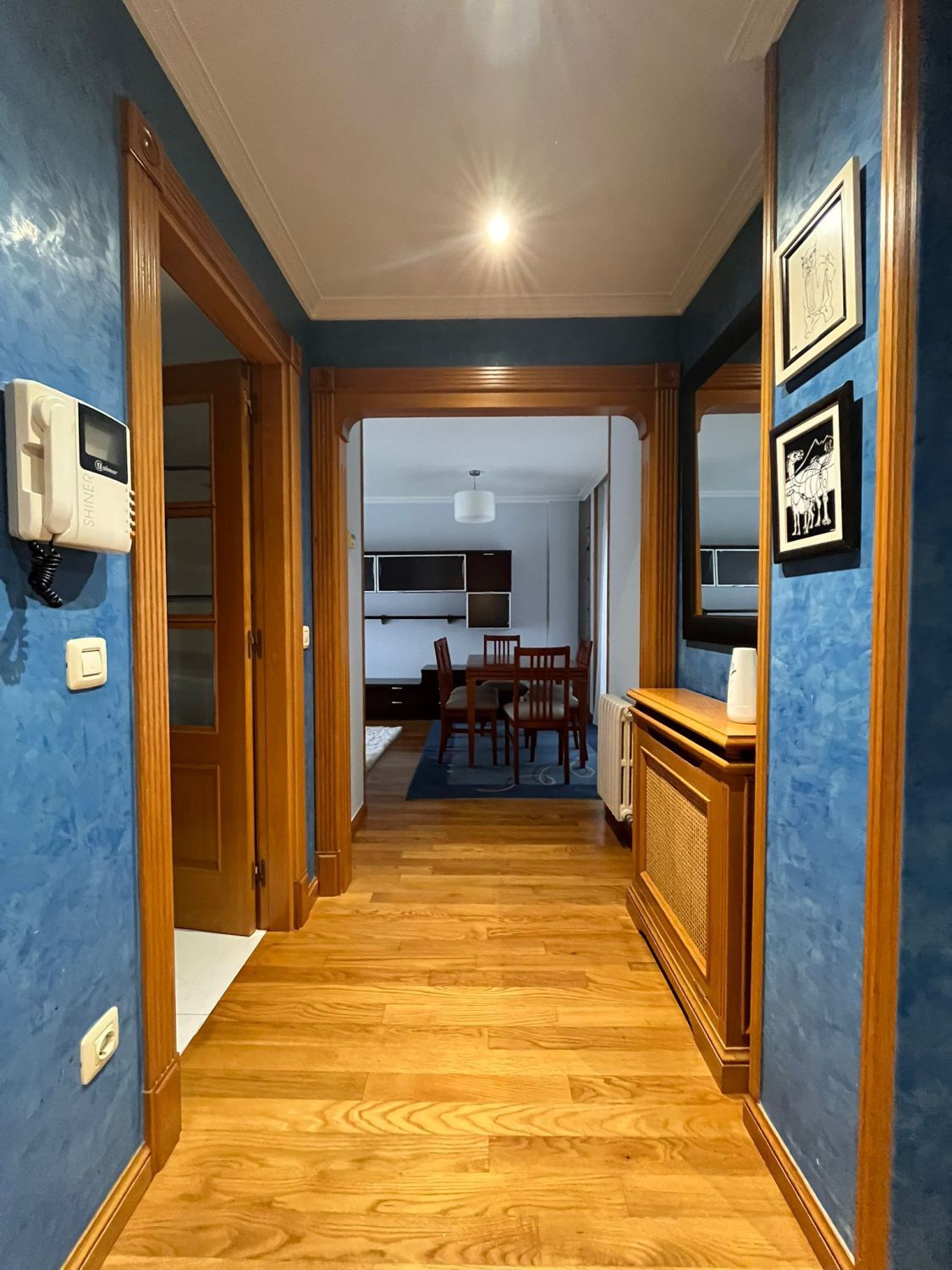 Dining room of Attic to rent in Pontevedra Capital   with Heating, Terrace and Furnished