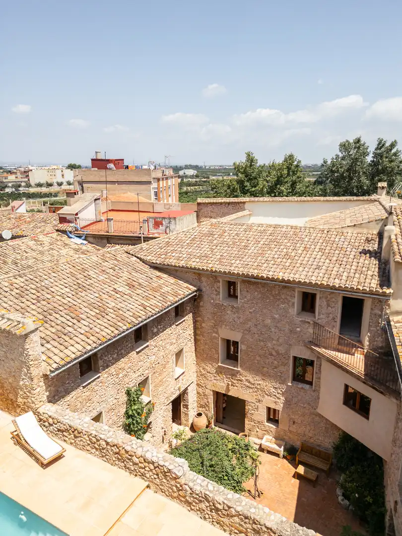Vista exterior de Casa o chalet en venta en Manuel con Aire acondicionado, Calefacción y Parquet