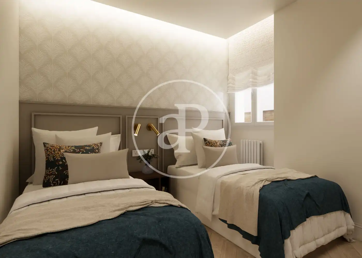 Bedroom of Flat for sale in Madrid  with Air Conditioner, Heating and Terrace