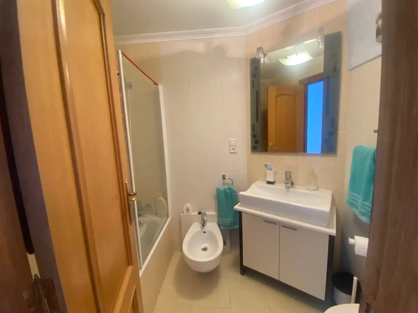Badezimmer von Wohnung zur Miete in Orihuela mit Klimaanlage, Heizung und Terrasse