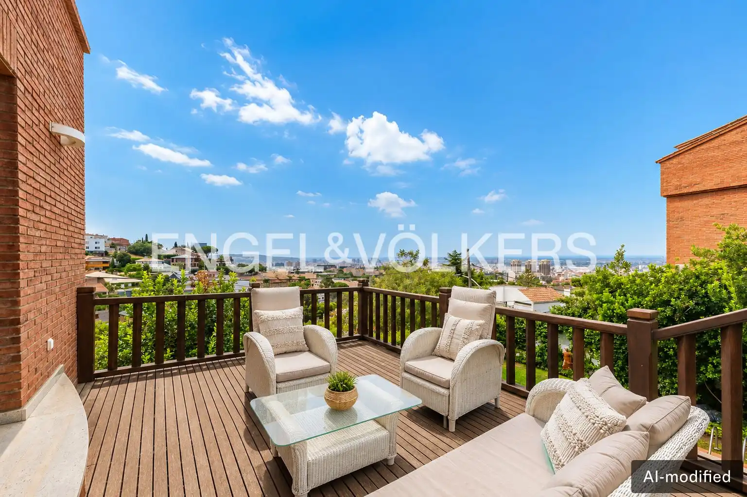 Terrace of Houses for sale in Esplugues de Llobregat  with Air Conditioner, Heating and Private garden